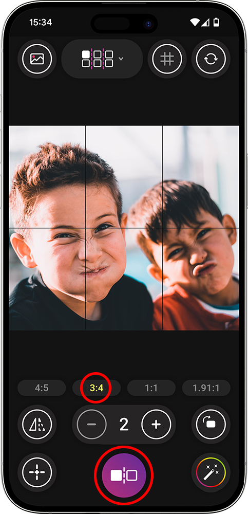 Cut image